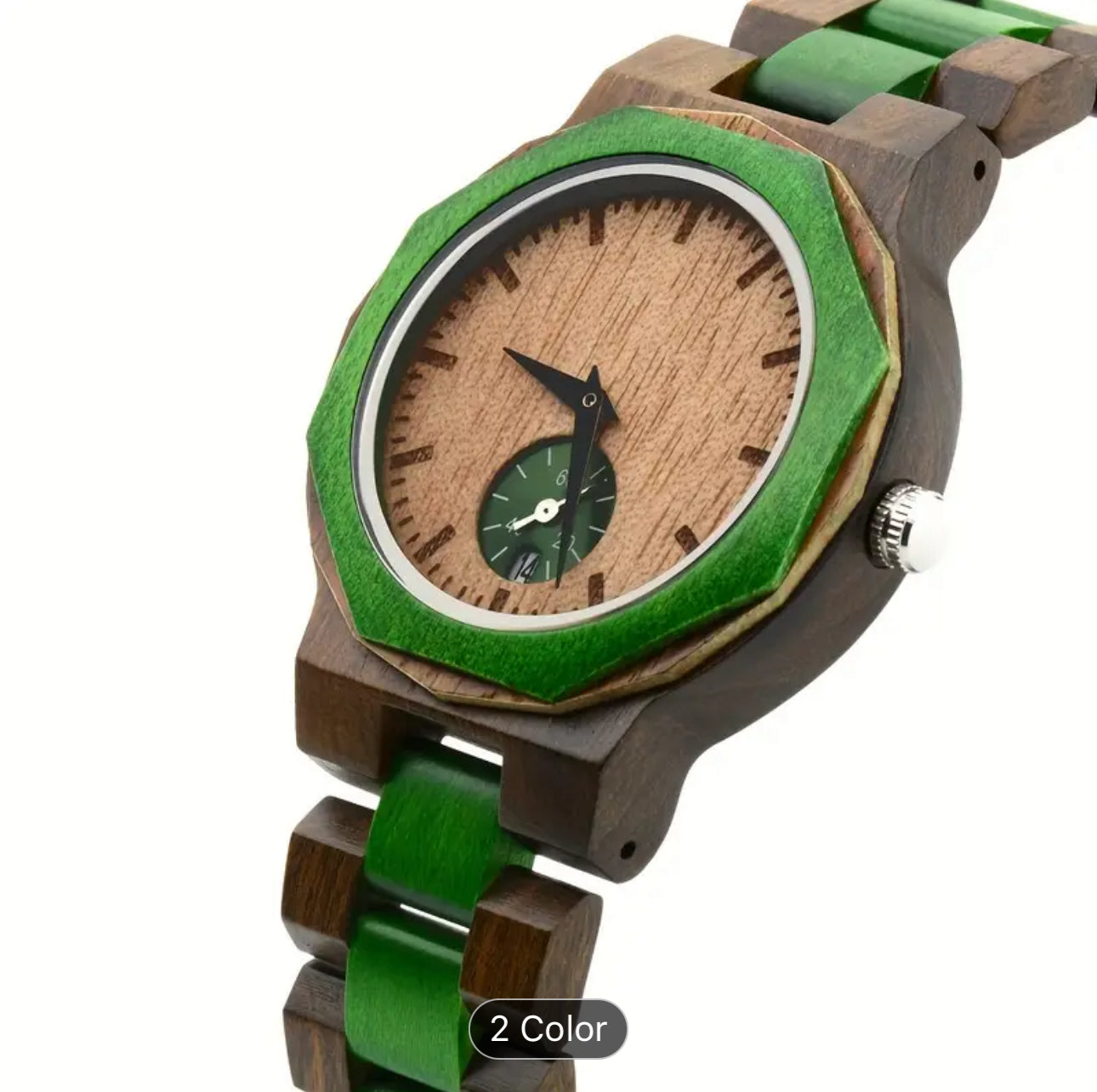 Wooden Watch for Men & Women - Handmade & Ecofriendly (Two tone)