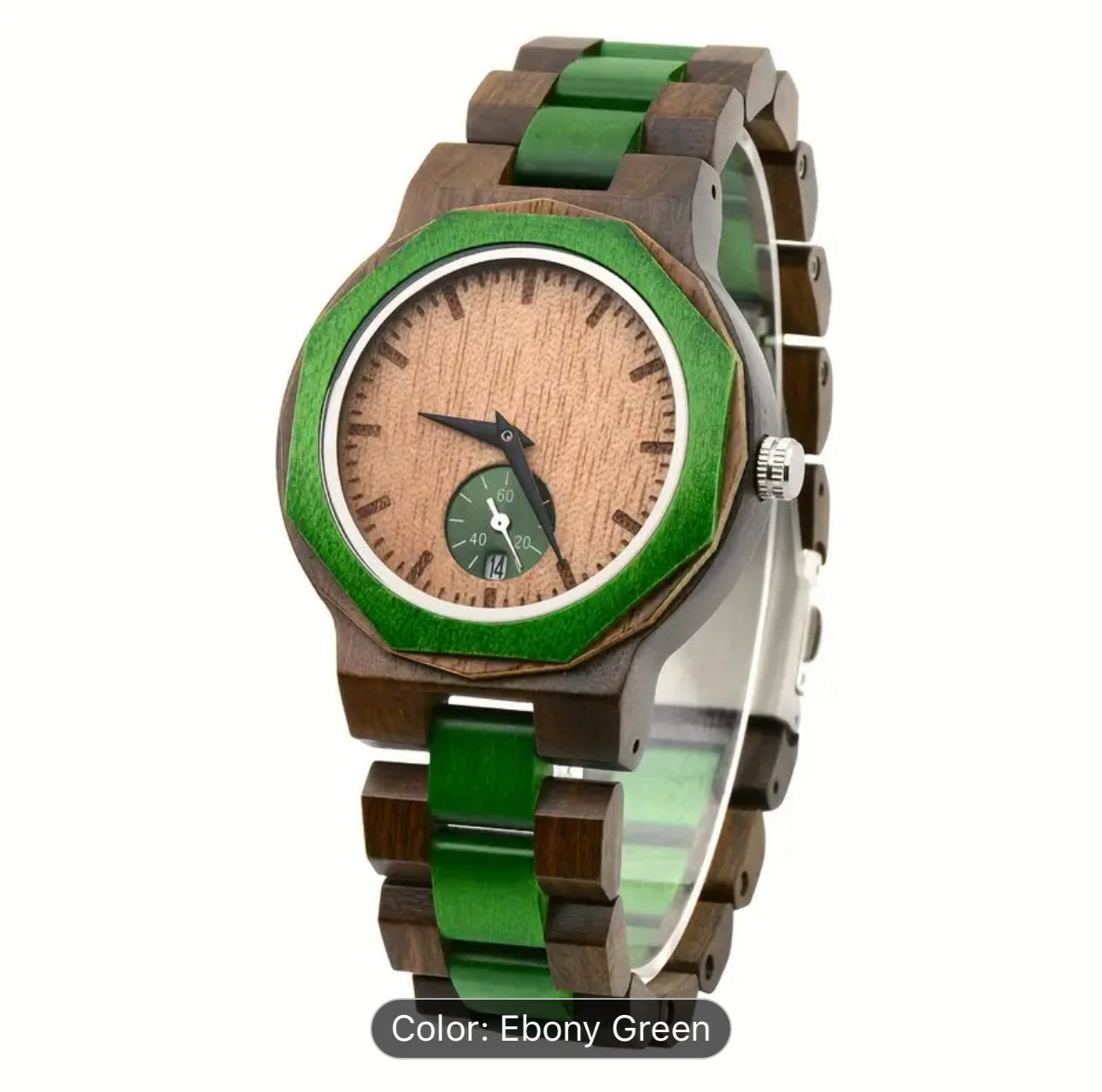 Wooden Watch for Men & Women - Handmade & Ecofriendly (Two tone)