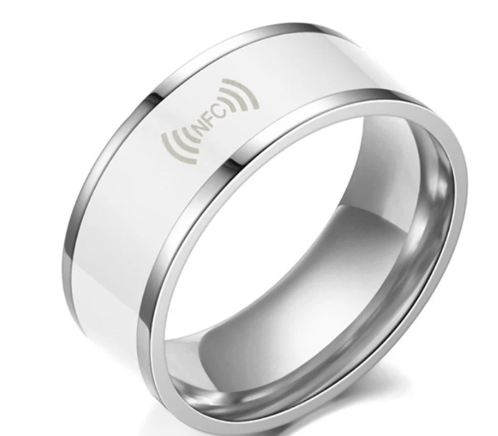 Monesave Stylish Contactless Payment Ring - with Free Monesave Token Transfers between other Monesavers, Stylish Ceramic Ring