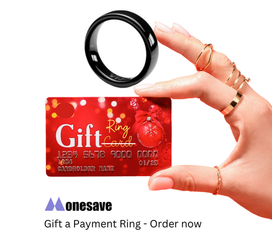 Monesave Gift Rings | Smart Payment Ring | Tap and go